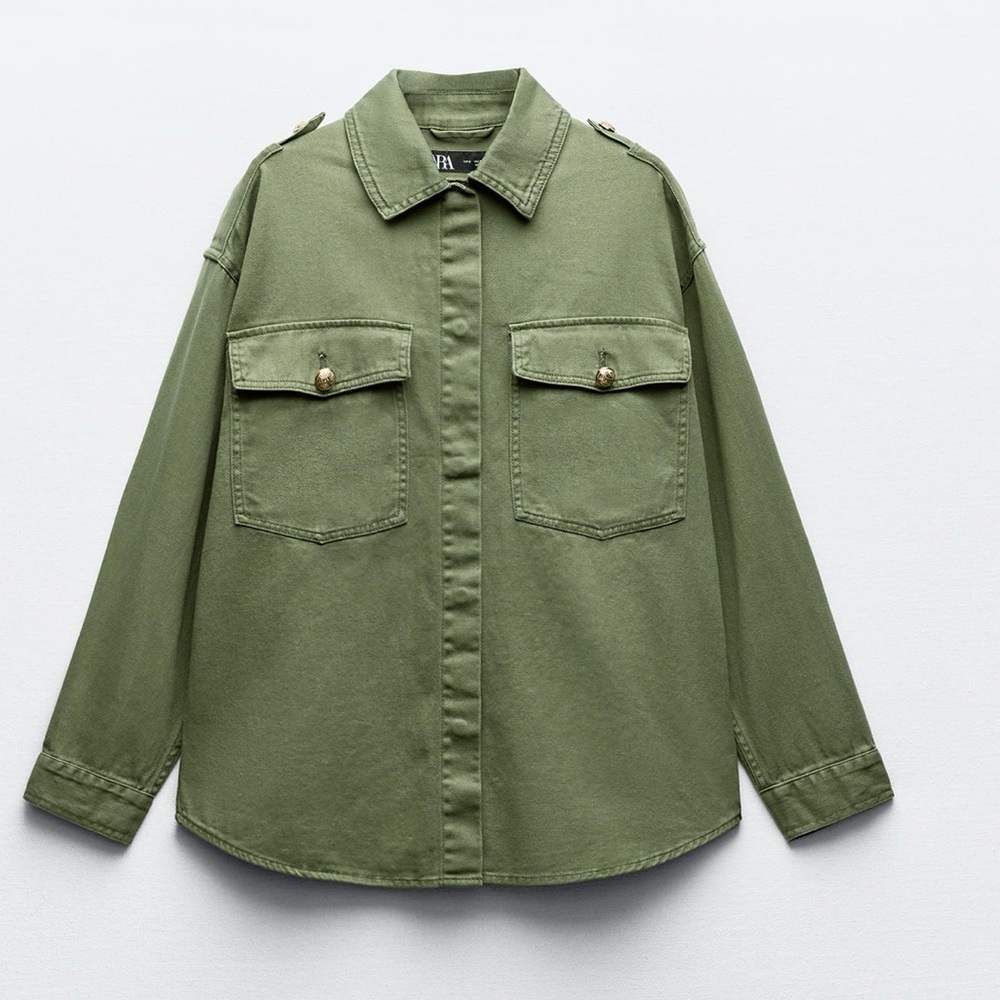 Flap pocket overshirt